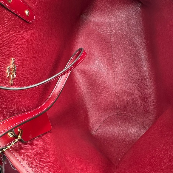 Coach Brown and Burgundy Signature Tote and Wristlet - Picture 8 of 8